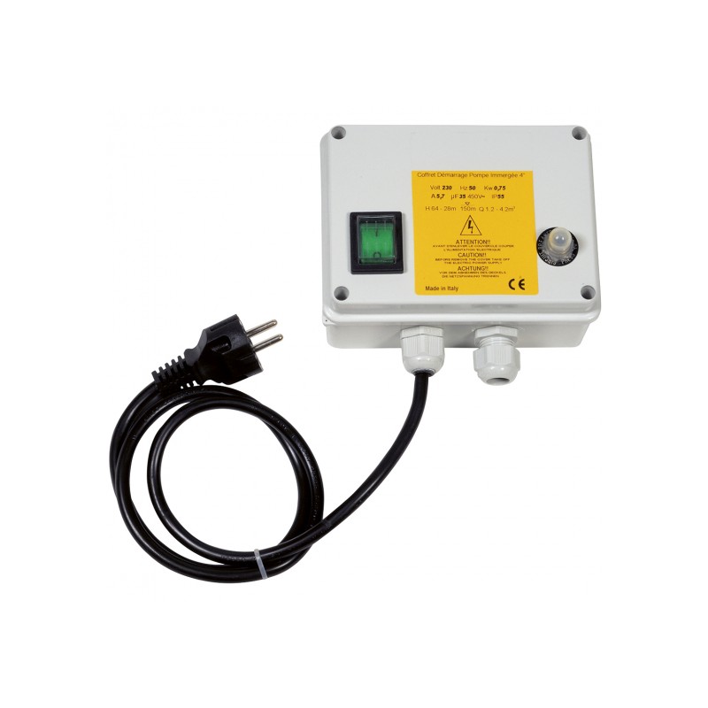 COFFRET  DE DEMARRAGE DAB MOTEUR 1CV MONO