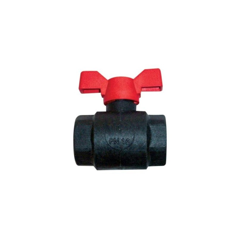 VANNE POLYPROPYLENE D 1/2 FF POIGNEE PAPILLON